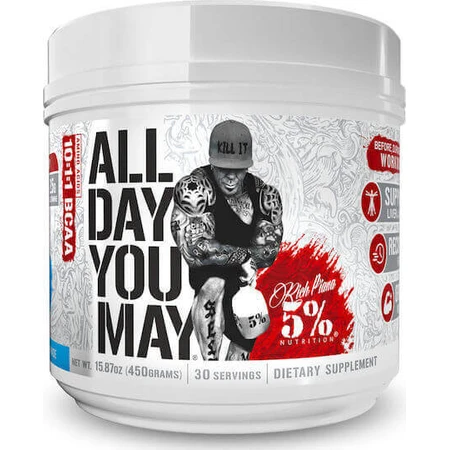 Rich Piana 5% Nutrition All Day You May 10:1:1 BCAA 450гр Ананас Манго: цены и характеристики
