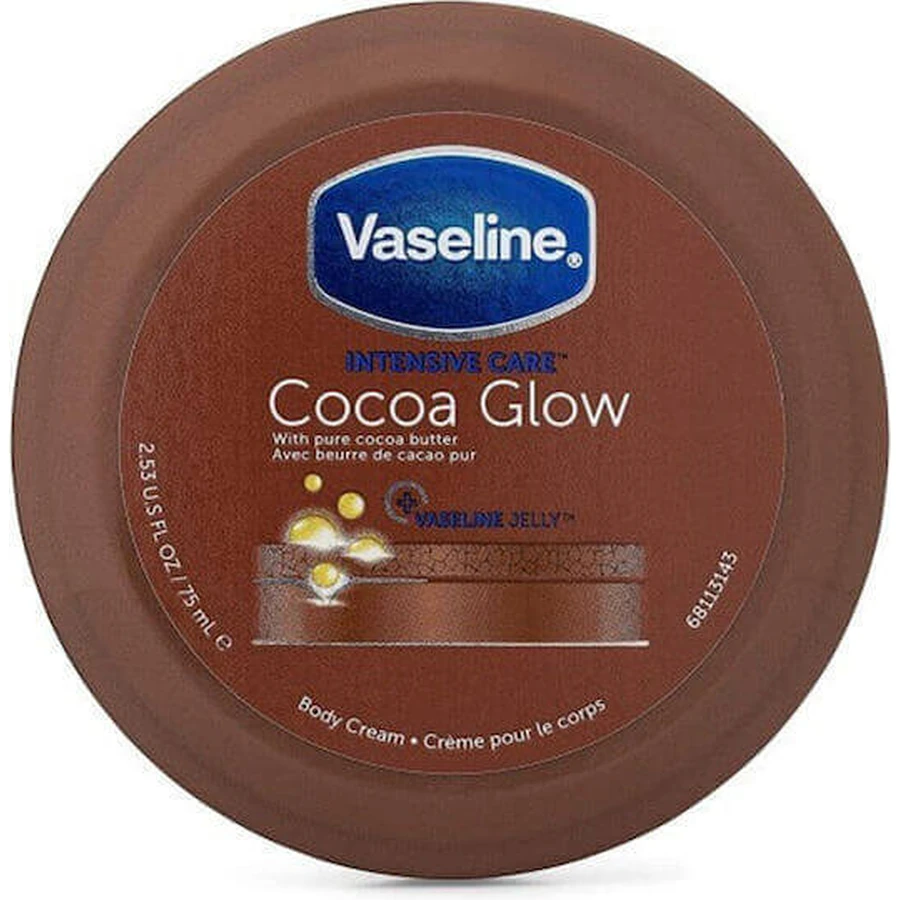 Vaseline Интенсивный уход Сияние какао Увлажняющий бальзам для тела для сухой кожи 75 мл: цены и характеристики