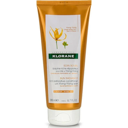 Klorane Sun Radiance Rich Restorative Ylang Ylang Відновлювальний/живильний кондиціонер для всіх типів волосся 200 мл: ціни та характеристики