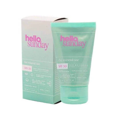Hello Sunday Мінеральний сонцезахисний крем для обличчя Mineral One Sensitive Skin SPF50 50 мл: ціни та характеристики
