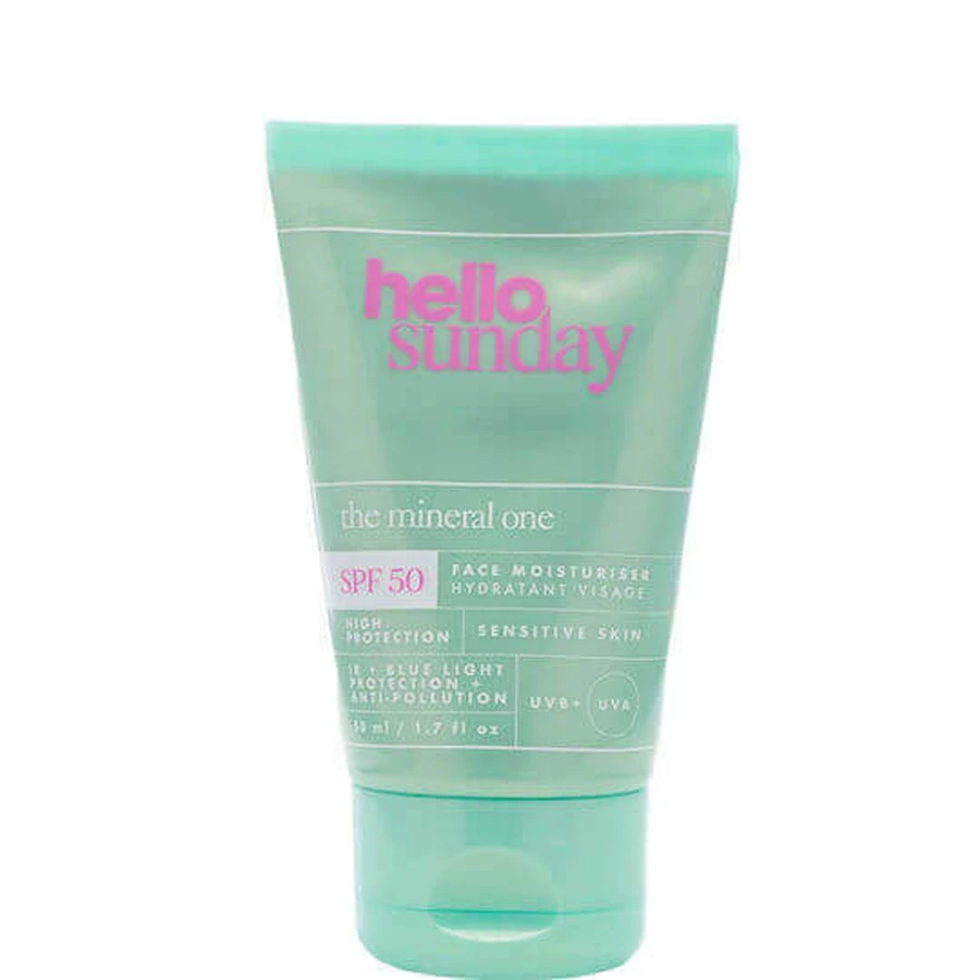 Hello Sunday Мінеральний сонцезахисний крем для обличчя Mineral One Sensitive Skin SPF50 50 мл: ціни та характеристики