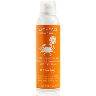 Водостійкий бронзатор Vagheggi Сонцезахисний спрей для обличчя та тіла SPF50+ 150 мл