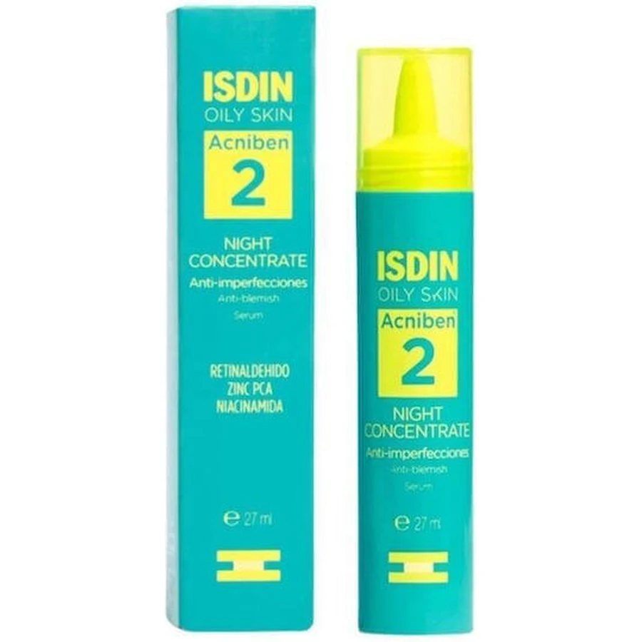 Нічна сироватка-концентрат для обличчя Isdin Niacinamide з ніацинамідом від прищів та плям 27 мл: ціни та характеристики