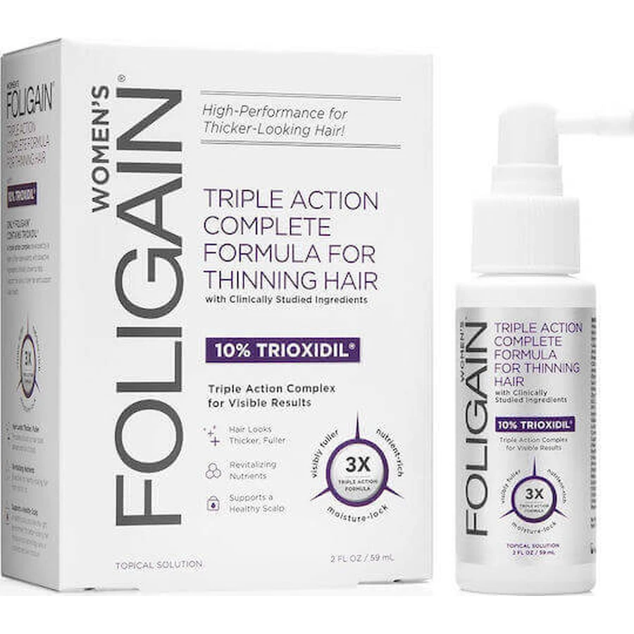 Лосьйон для волосся потрійної дії проти випадіння волосся Foligain Women's Triple Action Formula 59 мл: ціни та характеристики