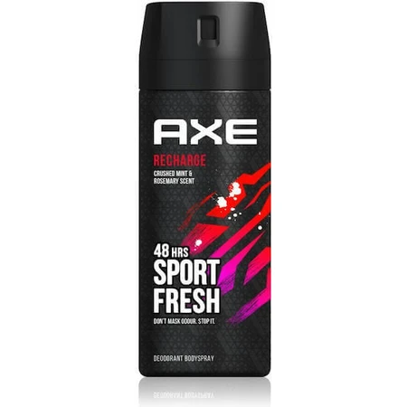 Axe Recharge Recharge Crushed Mint & Rosemary Sport Fresh Deodorant 48h Spray 150ml: цены и характеристики