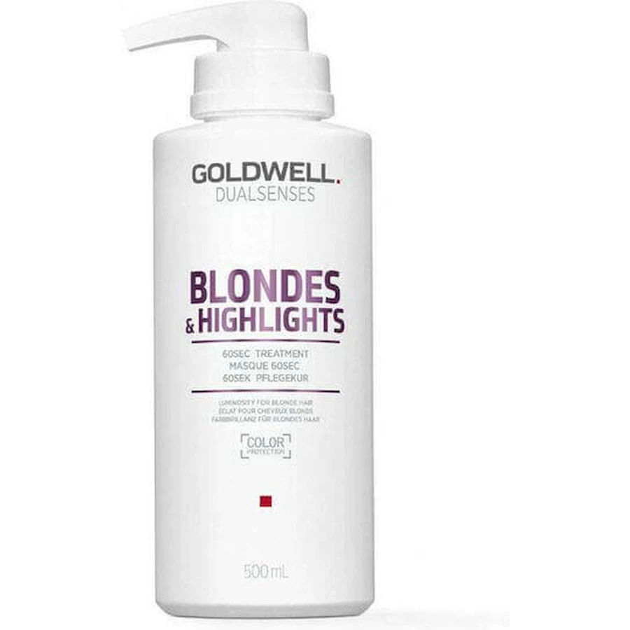 Goldwell Dualsenses Blondes & Highlights 60sec Treatment Colour Retaining Hair Mask 500ml: цены и характеристики