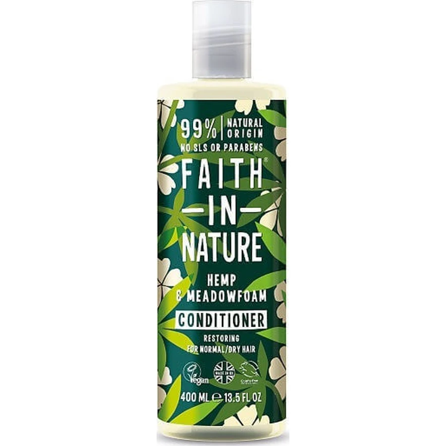 Faith in Nature Hemp & Meadowfoam Увлажняющий кондиционер для сухих волос 400 мл: цены и характеристики