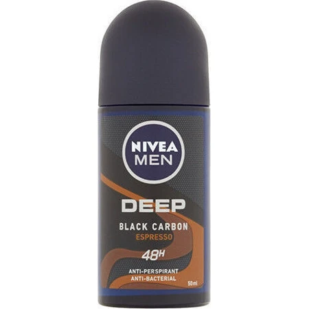 Nivea Men Deep Black Black Carbon Espresso 48h Antiperspirant Deodorant 48h Roll-On 50ml: цены и характеристики