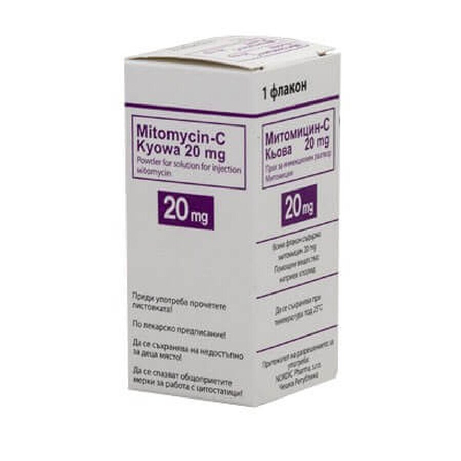 Митомицин-c киова пор. д/п ин. р-ра 20 мг фл.: цены и характеристики