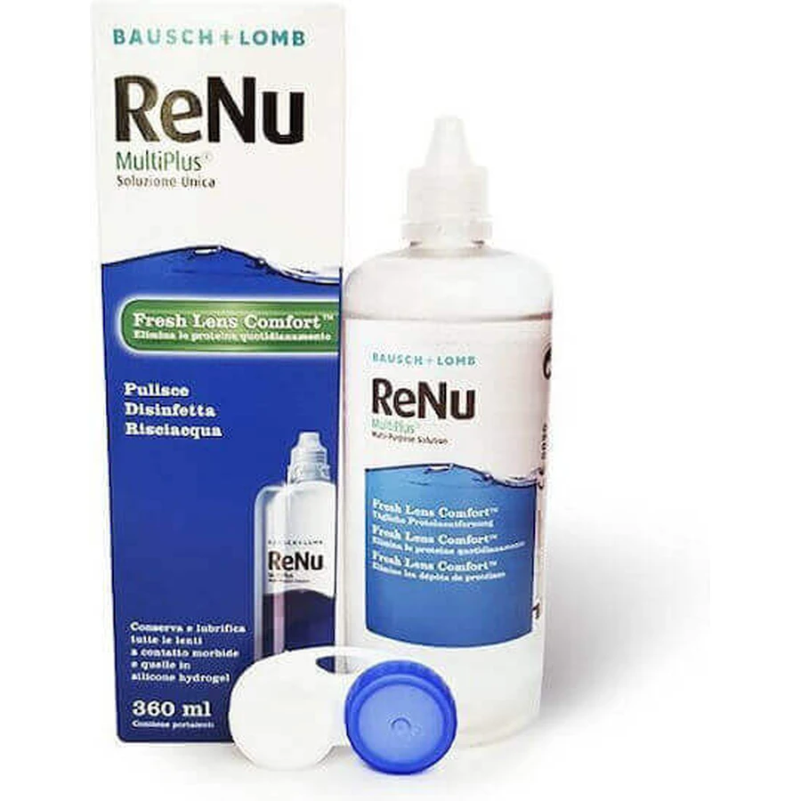 Раствор для контактных линз Bausch & Lomb ReNu MultiPlus 3x120 мл: цены и характеристики