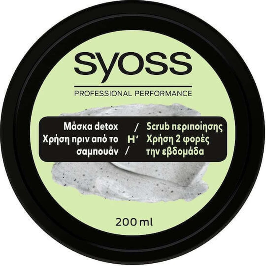 Глиняна відновлююча маска для волосся Syoss Detox 200 мл: ціни та характеристики