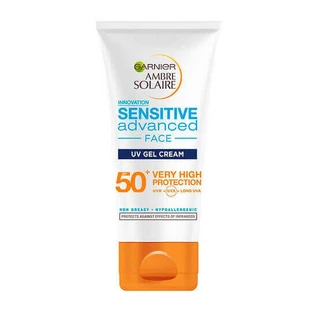Garnier Ambre Solaire Сонцезахисний гель для обличчя з підвищеним захистом від ультрафіолетового випромінювання Garnier Ambre Solaire Сонцезахисний гель-крем для обличчя водостійкий (SPF50) 50 мл
