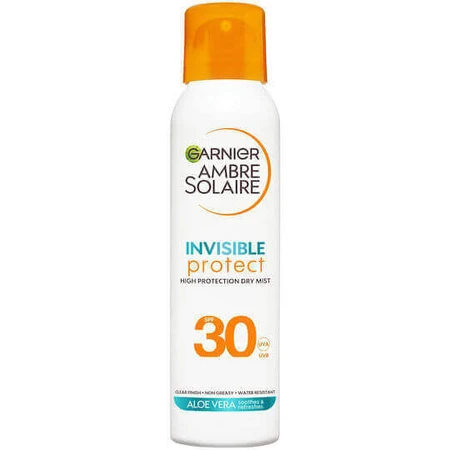 Garnier Invisible Protect Mist Водостійкий сонцезахисний спрей для тіла SPF30 150 мл Garnier Invisible Protect Mist: ціни та характеристики