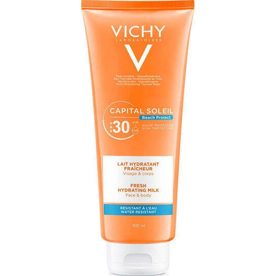 Vichy Capital Soleil Fresh Moisturising Body Moisturiser Водостойкий солнцезащитный крем для тела SPF30 300 мл: цены и характеристики