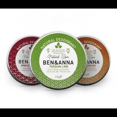 Дезодорант Ben & Anna Vanilla Orchid Натуральний содовий дезодорант Натуральний крем-дезодорант 45гр: ціни та характеристики