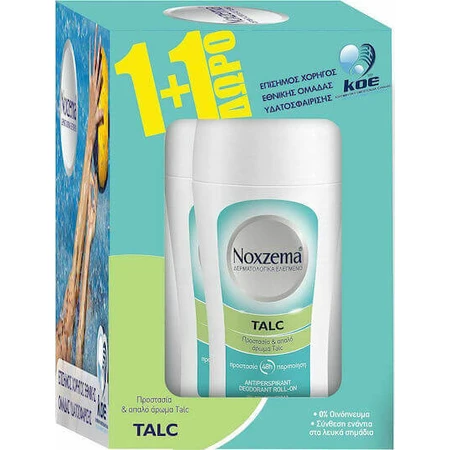Дезодорант-антиперспірант Noxzema Talc 48h Antiperspirant Roll-On 2 x 50ml Дезодорант-антиперспірант 48h в рулоні 2х50ml: ціни та характеристики