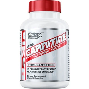 Nutrex Lipo 6 Карнітин з карнітином 655 мг та Gust без смаку 60 м'яких гелів