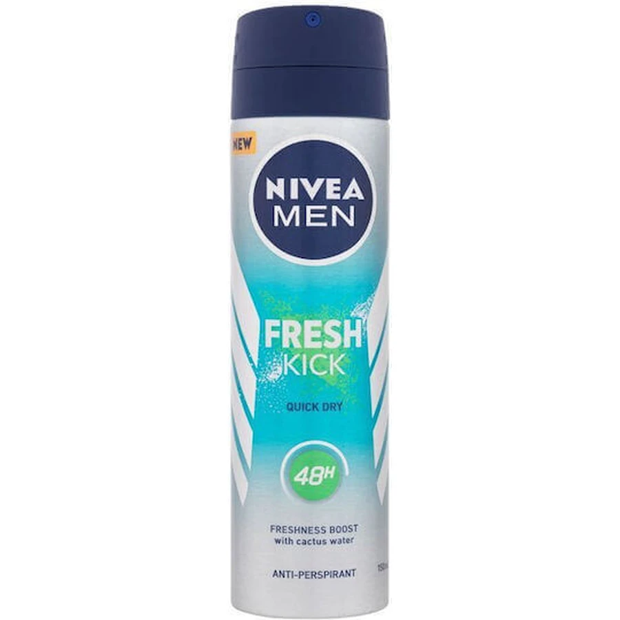 Nivea Men Fresh Kick Свежесть 48 часов Дезодорант-спрей 150 мл: цены и характеристики