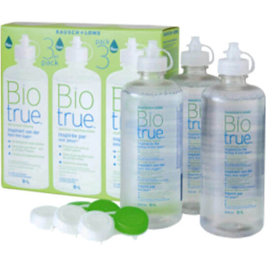 Розчин для контактних лінз Bausch & Lomb Biotrue 3х300 мл: ціни та характеристики