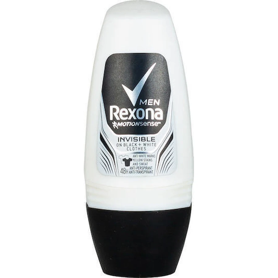 Rexona Men Invisible Dry Black & White 48h Antiperspirant Deodorant 48h Roll-On 50ml: цены и характеристики