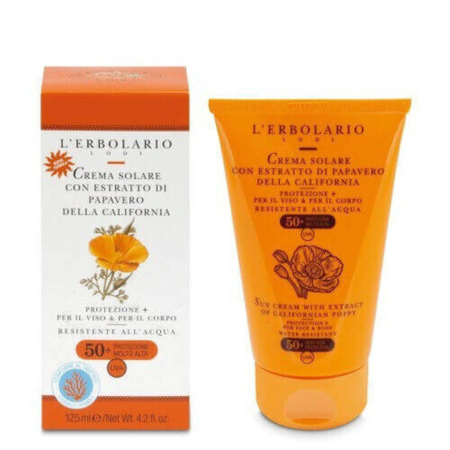L' Erbolario Sun Cream Солнцезащитный крем для лица и тела SPF50 125 мл: цены и характеристики