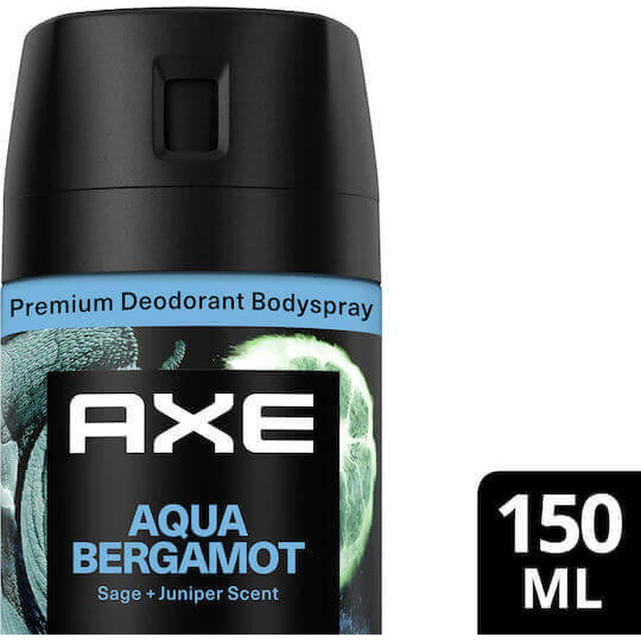 Axe Aqua Bergamot Дезодорант-спрей без алюминия 150 мл: цены и характеристики