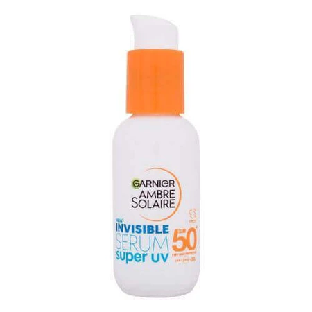 Garnier Ambre Solaire Сонцезахисний лосьйон для обличчя Super UV Invisible Sunscreen Лосьйон для обличчя SPF50 30 мл: ціни та характеристики