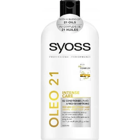 Syoss Oleo 21 Інтенсивний догляд Реконструкція/живлення кондиціонера для всіх типів волосся 500 мл: ціни та характеристики