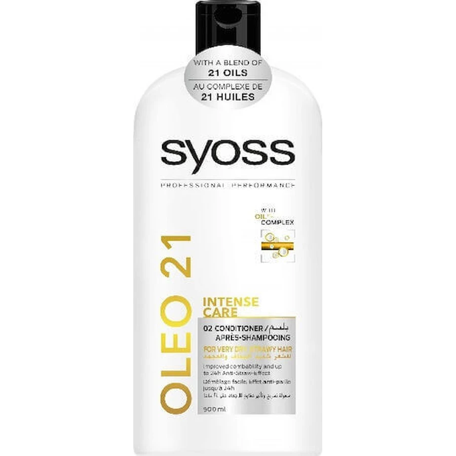 Syoss Oleo 21 Інтенсивний догляд Реконструкція/живлення кондиціонера для всіх типів волосся 500 мл: ціни та характеристики