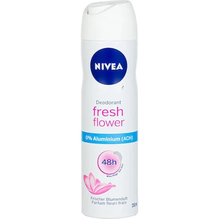 Nivea Fresh Flower 0% Aluminium Deodorant 48h Дезодорант-спрей без алюминия 150 мл: цены и характеристики