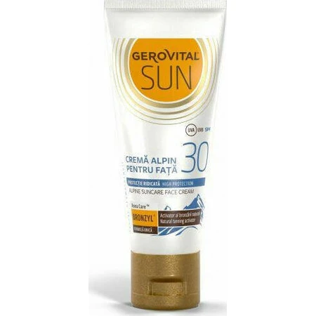 Геровитал Альпийская защита от солнца Крем для лица SPF30 30 мл: цены и характеристики