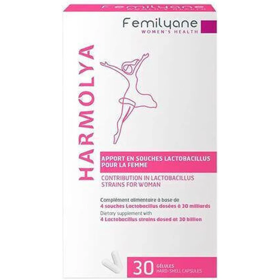Bailleul Laboratoires Femilyane Femilyane Harmolya Пробіотичний внесок у вигляді штамів лактобактерій для жінок 30 капс.: ціни та характеристики