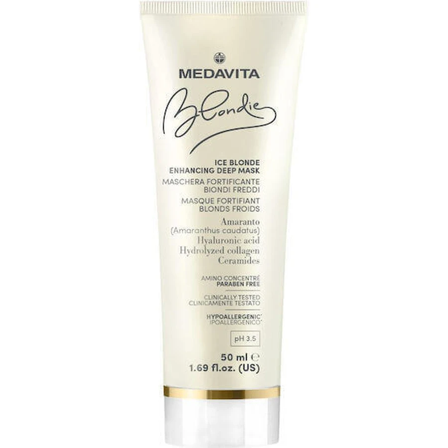 Medavita Blondie Ice Blonde Маска для збереження кольору волосся 50 мл: ціни та характеристики