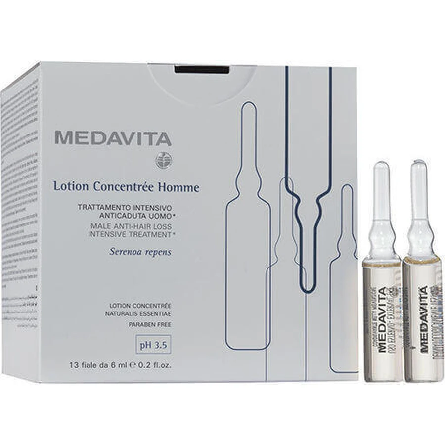 Medavita Лосьон Concentree Homme Hair Ampoule от выпадения волос 13x6 мл: цены и характеристики