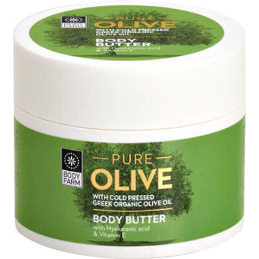 Зволожуючий крем для тіла Bodyfarm Pure Olive Butter Зволожуючий крем для тіла з гіалуроновою кислотою / Молоко м'ясника для всіх типів шкіри 200мл: ціни та характеристики