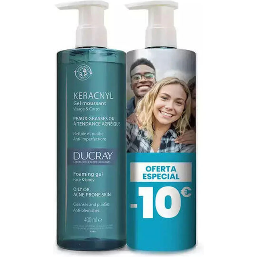 Гель для лица Ducray Keracnyl 2х400 мл: цены и характеристики