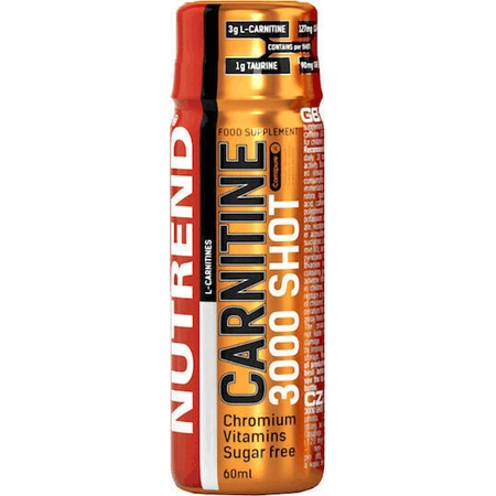 Nutrend Carnitine Shot з карнітином 3000мг та апельсиновим смаком 60мл: ціни та характеристики