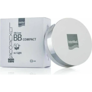 Компактна сонцезахисна пудра для обличчя InterMed Luxurious Silk Cover BB SPF50 з пігментом 01 Light 12гр