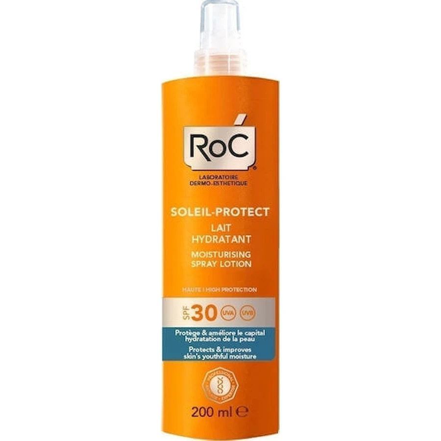Roc Soleil Soleil-Protect Зволожуючий лосьйон Сонцезахисний лосьйон для тіла SPF30 Спрей 200 мл: ціни та характеристики