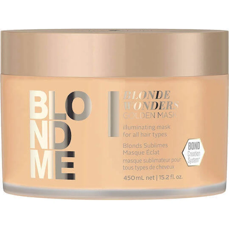 Schwarzkopf Blondme Blonde Wonders Золоті чудеса маска для збереження кольору волосся 450 мл: ціни та характеристики