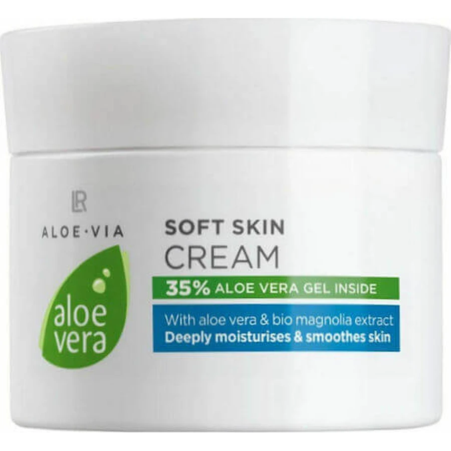 LR Aloe Via Aloe Vera Aloe Vera Soft Skin Cream Зволожуючий крем для тіла з алое вера для сухої та чутливої шкіри 100 мл: ціни та характеристики