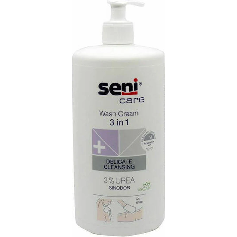 Seni Care Cleansing Cream 3 в 1 Очищуючий крем від лущення 1000мл: ціни та характеристики
