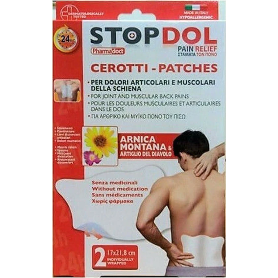 Pharmadoct StopDol StopDol Pain Relief with Arnica, Devil's Claw & Willow Heating Patches 2pcs: цены и характеристики