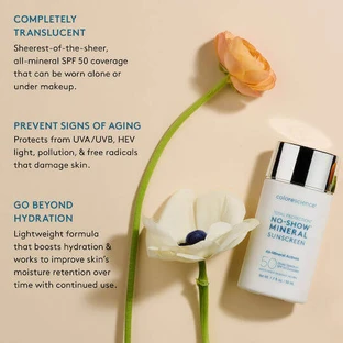 Colorescience Total Protection No Show Mineral Минеральный солнцезащитный крем для лица SPF50 78 мл