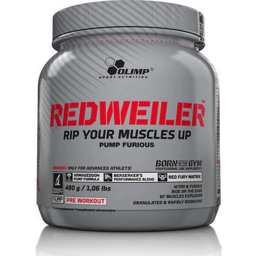 Olimp Sport Nutrition RedWeiler Предтреніровочна добавка 480гр Red Punch: ціни та характеристики
