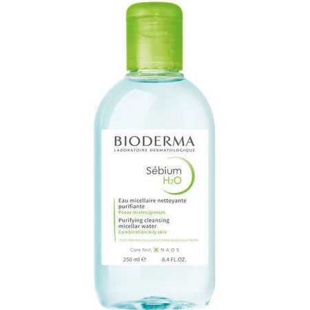 Міцелярна вода для зняття макіяжу з обличчя та очей Bioderma Sebium H2o Міцелярна вода для зняття макіяжу з обличчя та очей для шкіри, схильної до акне 250 мл: ціни та характеристики