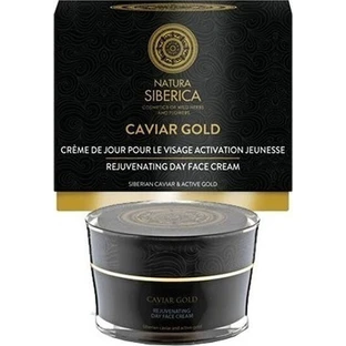 Natura Siberica Gold Зволожуючий та омолоджуючий денний крем для обличчя з гіалуроновою кислотою та ікрою 50мл