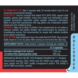 Biotech USA HCA зі смаком без ароматизаторів 100 капс.