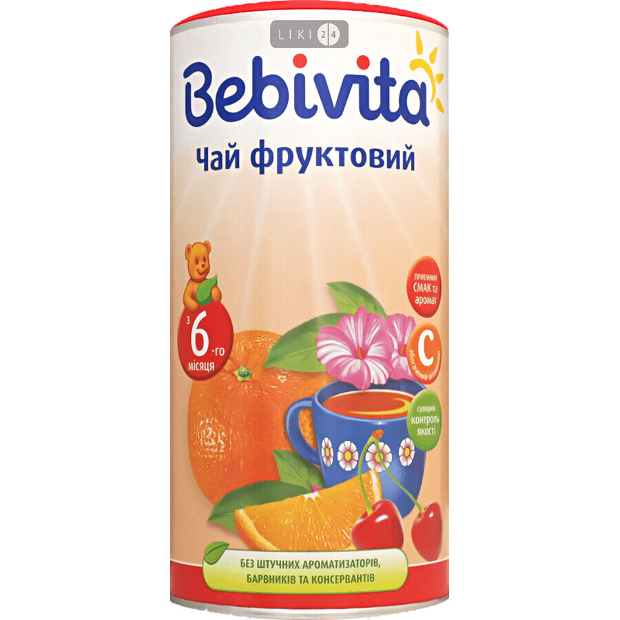 Чай Bebivita фруктовий, 200 г: ціни та характеристики