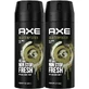 Axe Gold Temptation Gold Amber Gold Amber Non Stop Fresh Deodorant 48h Spray 2x150ml